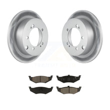 Load image into Gallery viewer, Rear Coat Brake Rotors Ceramic Pad Kit For Dodge Stratus With 14&quot; Factory Wheels