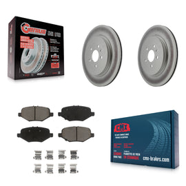 Rear Coat Brake Rotor Ceramic Pad Kit For Ford Explorer Taurus Flex Police Sedan