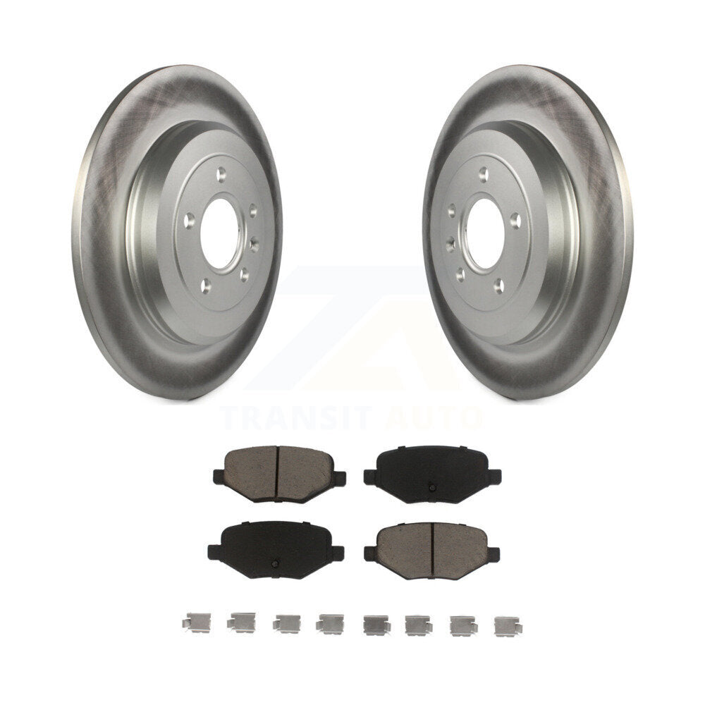 Rear Coat Brake Rotor Ceramic Pad Kit For Ford Explorer Edge Taurus Flex Lincoln