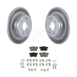 [Rear] 2002-2004 Honda CR-V Premium Coated Rotors & Ceramic Pads Brake Kit For Max Braking