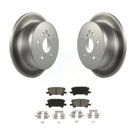 Rear Coated Brake Rotors Ceramic Pad Kit For Lexus Toyota Highlander RX350 RX330