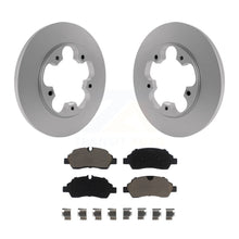 Load image into Gallery viewer, Rear Coated Disc Brake Rotor Ceramic Pad Kit For Ford Transit-250 Transit-350 HD