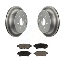 Charger l&#39;image dans la galerie, Rear Coated Disc Brake Rotors And Ceramic Pads Kit For 2006-2007 Nissan Xterra