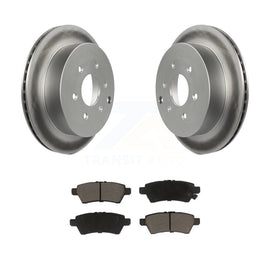 [Rear] 2006-2007 Nissan Xterra Premium Coated Rotors & Ceramic Pads Brake Kit For Max Braking