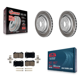 Rear Coat Brake Rotors Ceramic Pad Kit For Dodge Charger Chrysler 300 Challenger