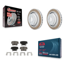 Load image into Gallery viewer, Rear Coat Brake Rotors Ceramic Pad Kit For Dodge Charger R T Scat Pack with 6.4L