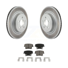 Charger l&#39;image dans la galerie, Rear Coated Disc Brake Rotors And Ceramic Pads Kit For Dodge Charger Magnum