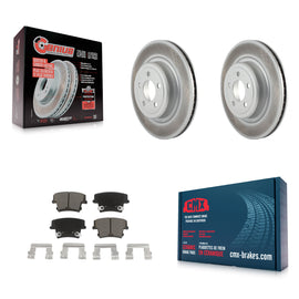 Rear Coated Disc Brake Rotors And Ceramic Pads Kit For Dodge Charger Magnum