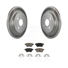 Load image into Gallery viewer, Rear Coated Disc Brake Rotors And Ceramic Pads Kit For 2012-2018 Toyota Yaris