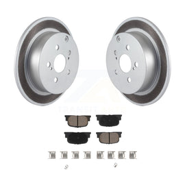 [Rear] 2005-2010 Scion tC Premium Coated Rotors & Ceramic Pads Brake Kit For Max Braking