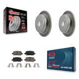 [Rear] 2002-2004 Honda Odyssey Premium Coated Rotors & Ceramic Pads Brake Kit For Max Braking