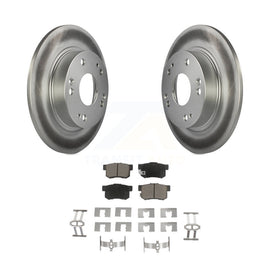 Rear Coated Disc Brake Rotors And Ceramic Pads Kit For Honda Civic Acura ILX CSX