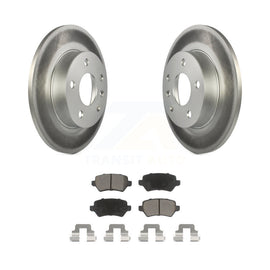 [Rear] 2008-2009 Saturn Astra Premium Coated Rotors & Ceramic Pads Brake Kit For Max Braking