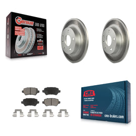 [Rear] 2008-2009 Saturn Astra Premium Coated Rotors & Ceramic Pads Brake Kit For Max Braking