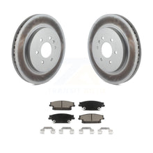 Load image into Gallery viewer, Rear Coated Disc Brake Rotors And Ceramic Pads Kit For Cadillac SRX