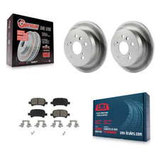 Load image into Gallery viewer, Rear Coated Disc Brake Rotors And Ceramic Pad Kit For Toyota Camry Avalon Solara