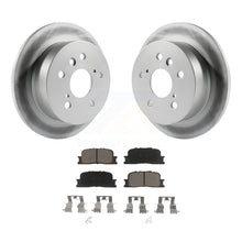 Charger l&#39;image dans la galerie, Rear Coated Disc Brake Rotors Ceramic Pad Kit For Toyota Camry Lexus ES330 ES300