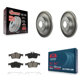 Rear Coated Disc Brake Rotors And Ceramic Pads Kit For Mazda 5