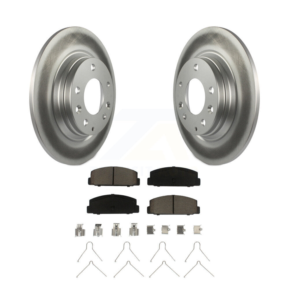 Kit de rotors de frein à disque à revêtement arrière et de plaquettes en céramique pour Mazda 6 Protege 