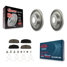 Rear Coated Disc Brake Rotors And Ceramic Pads Kit For Mazda 6 Protege
