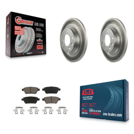 Rear Coat Brake Rotors Ceramic Pad Kit For Ford Fusion Mazda 6 Lincoln MKZ Milan