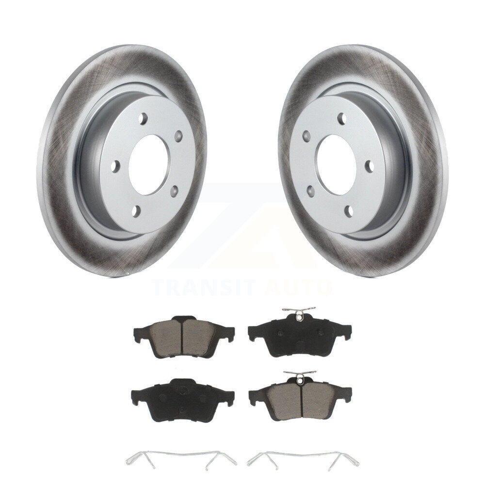 Kit de rotors de frein à disque à revêtement arrière et de plaquettes en céramique pour Mazda 3 Sport 