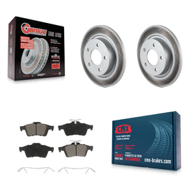Rear Coated Disc Brake Rotors And Ceramic Pads Kit For Mazda 3 Sport