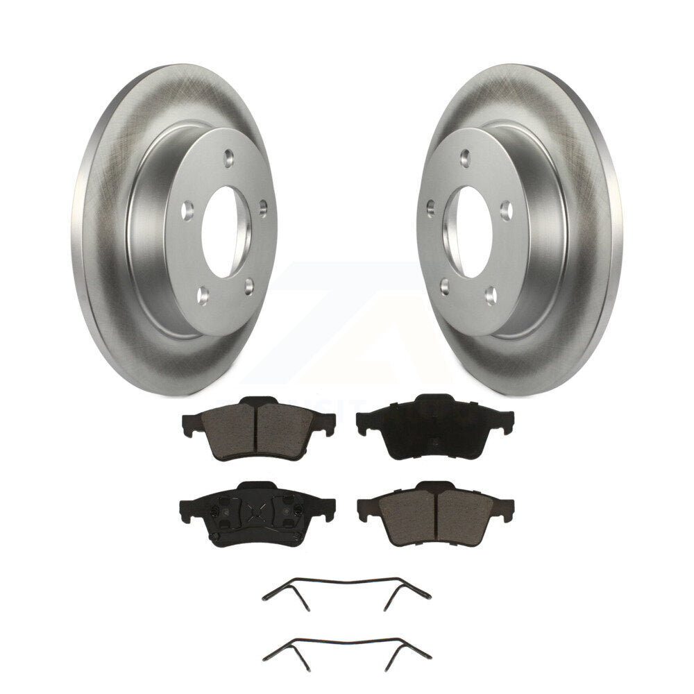 Kit de rotors de frein à disque à revêtement arrière et de plaquettes en céramique pour Mazda 3 2.0L 2004 – 2005 