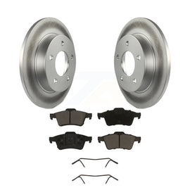 Kit de rotors de frein à disque à revêtement arrière et de plaquettes en céramique pour Mazda 3 2.0L 2004 – 2005 