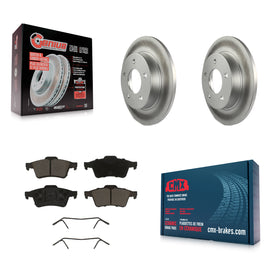 Kit de rotors de frein à disque à revêtement arrière et de plaquettes en céramique pour Mazda 3 2.0L 2004 – 2005 
