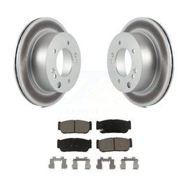 [Rear] 2003-2006 Kia Sorento Premium Coated Rotors & Ceramic Pads Brake Kit For Max Braking