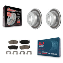 Charger l'image dans la galerie, Kit de rotors de frein à disque à revêtement arrière et de plaquettes en céramique pour Kia Sorento 2003 – 2006 