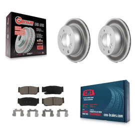 Kit de rotors de frein à disque à revêtement arrière et de plaquettes en céramique pour Kia Sorento 2003 – 2006 