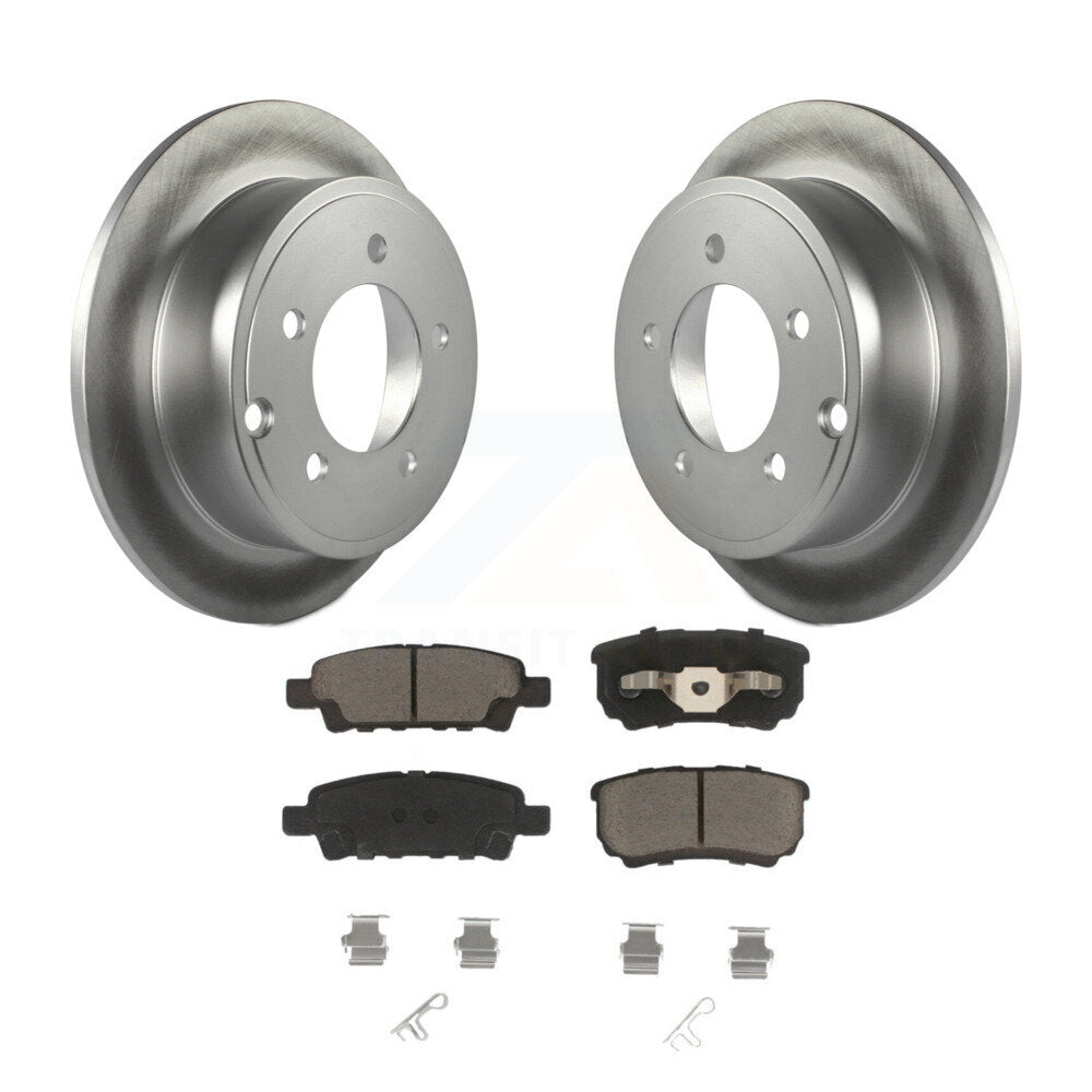 Rear Coated Brake Rotors Ceramic Pad Kit For Jeep Dodge Patriot Chrysler Compass