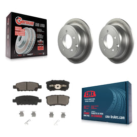 Rear Coated Brake Rotors Ceramic Pad Kit For Jeep Dodge Patriot Chrysler Compass