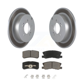 Rear Coated Disc Brake Rotor And Ceramic Pad Kit For Mitsubishi Lancer Outlander