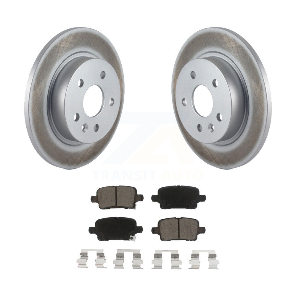 Kit de rotors de frein à disque à revêtement arrière et de plaquettes en céramique pour Chevrolet Cruze 