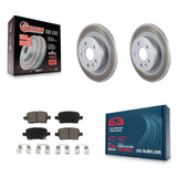 Rear Coated Disc Brake Rotors And Ceramic Pads Kit For Chevrolet Cruze