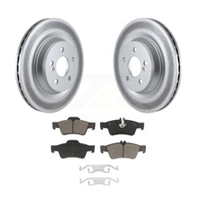 Charger l&#39;image dans la galerie, Rear Coated Brake Rotors Ceramic Pad Kit For Mercedes-Benz S550 SL550 CL550 S600