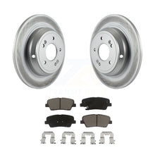 Charger l&#39;image dans la galerie, Rear Coated Disc Brake Rotors And Ceramic Pads Kit For Hyundai Genesis