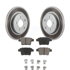 [Rear] 2006-2008 Jaguar X-Type Premium Coated Rotors & Ceramic Pads Brake Kit For Max Braking