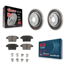 Load image into Gallery viewer, [Rear] 2006-2008 Jaguar X-Type Premium Coated Rotors &amp; Ceramic Pads Brake Kit For Max Braking