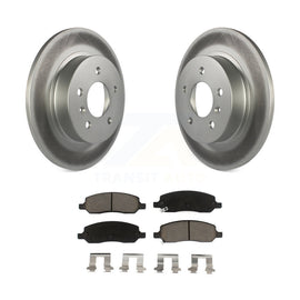 [Rear] 2006-2011 Buick Lucerne Cadillac DTS Premium Coated Rotors & Ceramic Pads Brake Kit For Max Braking