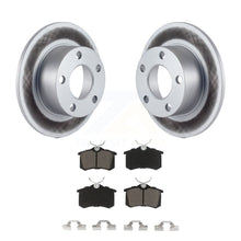 Charger l&#39;image dans la galerie, Rear Coated Disc Brake Rotors And Ceramic Pads Kit For Volkswagen Passat Audi A6