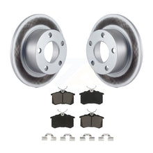 Charger l&#39;image dans la galerie, Rear Coated Disc Brake Rotors And Ceramic Pads Kit For Volkswagen Passat Audi A6