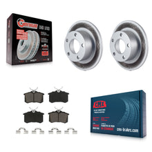 Load image into Gallery viewer, Rear Coated Disc Brake Rotors And Ceramic Pads Kit For Volkswagen Passat Audi A6