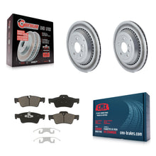 Charger l'image dans la galerie, Rear Coated Brake Rotor Ceramic Pad Kit For Mercedes-Benz ML350 GL450 R350 GL550