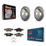 Rear Coated Brake Rotor Ceramic Pad Kit For Mercedes-Benz ML350 R350 ML500 ML320