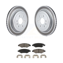 Load image into Gallery viewer, Rear Coated Disc Brake Rotors And Ceramic Pads Kit For Cadillac SRX Saab 9-4X