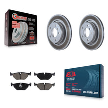 Load image into Gallery viewer, Rear Coated Brake Rotor Ceramic Pad Kit For BMW 325i 325Ci 328i 323i 323Ci 328is